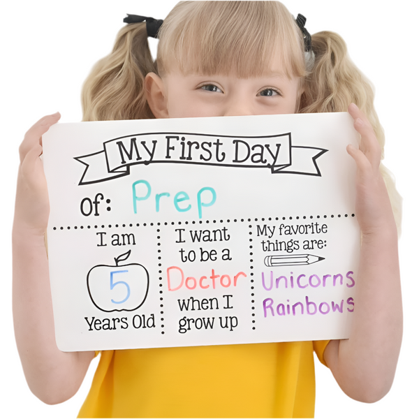 First Day of School Reusable Milestone Board