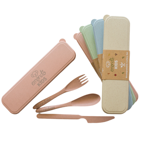 Emondo Kids 3pc Biodegradable Cutlery Set