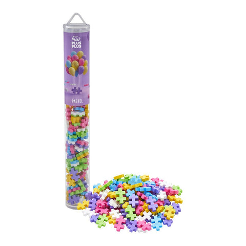 Plus-Plus Pastel Mix Tube | 100 Pieces - DUE IN STOCK APPROX MID NOV