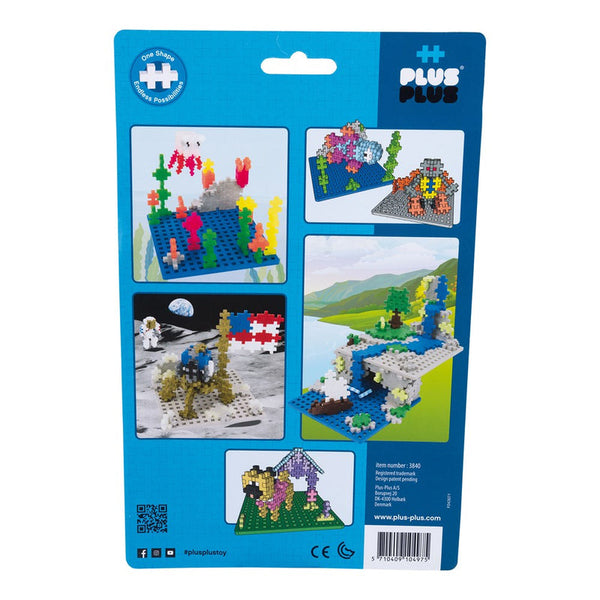 Plus-Plus Baseplates | Blue & Grey