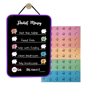 Prepp’d Kids Magnetic/Hanging Pocket Money Chart (A4)