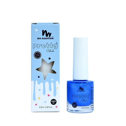 No Nasties Scratch Off Nail Polish | Mermaid Blue