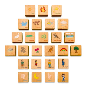 Languages of Our Nation Wooden Blocks | 26 Pieces 