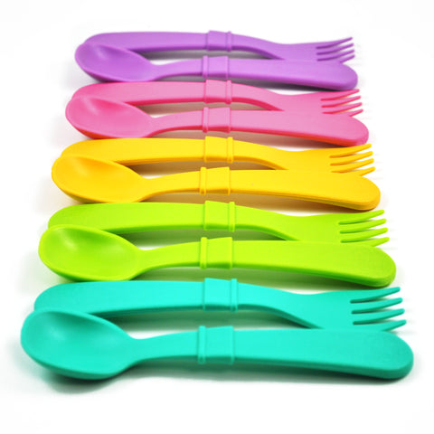 Re-Play Recycled Fork & Spoon Set | 2 pieces